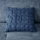 7 Piece Printed Seersucker Comforter Set Navy Queen
