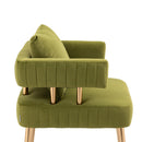 Accent Chair, leisure single chair with Golden feet