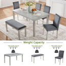 Dining Table Set, Table With A Rectangular Table And Upholstered Chairs by HouseOfZazla