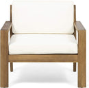 Outdoor Acacia Wood Club Chairs with Cushions by HouseOfZazla