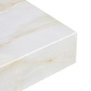 A modern and practical coffee table with imitation marble patterns, made of MDF material. The fusion of elegance and natural fashion 47.2"x 23.6"x 12 "