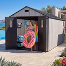 8x16ft Resin Outdoor Storage Shed