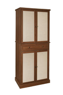 4 Door Cabinet with 1 Drawer, with 4 Adjustable Inner Shelves, Storage Cabinet