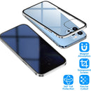 Privacy Magnetic Phone Case 360¡ Full Protection Anti Spy Phone Cover Double Sided Tempered Glass Magnet Absorption Fit for IOS Phone 12Pro Max