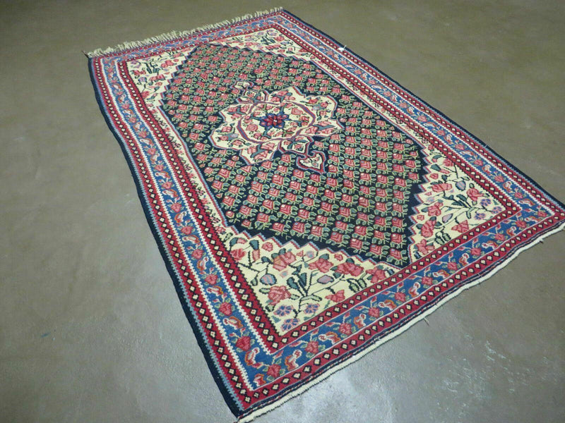4' X 6' Vintage Handmade Turkish Flat weave Rug Tribal