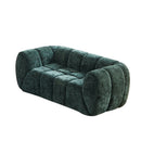 Quilted Cloud Sofa With Rounded Armrests And Piano Key Backrest Design by HouseOfZazla