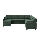 Convertible U-Shaped Sectional Sofa Bed With Reversible Chaise by HouseOfZazla