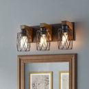 Bathroom Vanity Light, Wall Sconce With Cage Shade by HouseOfZazla