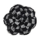 Set of 2 Fabric Black Pumpkins