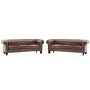 2 Piece Chesterfield Sofa Set