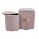 Dahlia - Contemporary / Glam Nesting Ottoman Set by HouseOfZazla