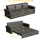 Chesterfield Sofa & Pull Out Bed
