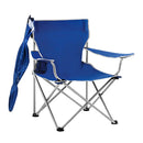 Foldable Beach Chair with Detachable Umbrella Armrest Adjustable Canopy Stool with Cup Holder Carry Bag for Camping Poolside Travel Picnic Lawn Chair