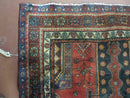4' X 9' Antique Handmade Turkish Tribal Oriental Geometric Wool Rug