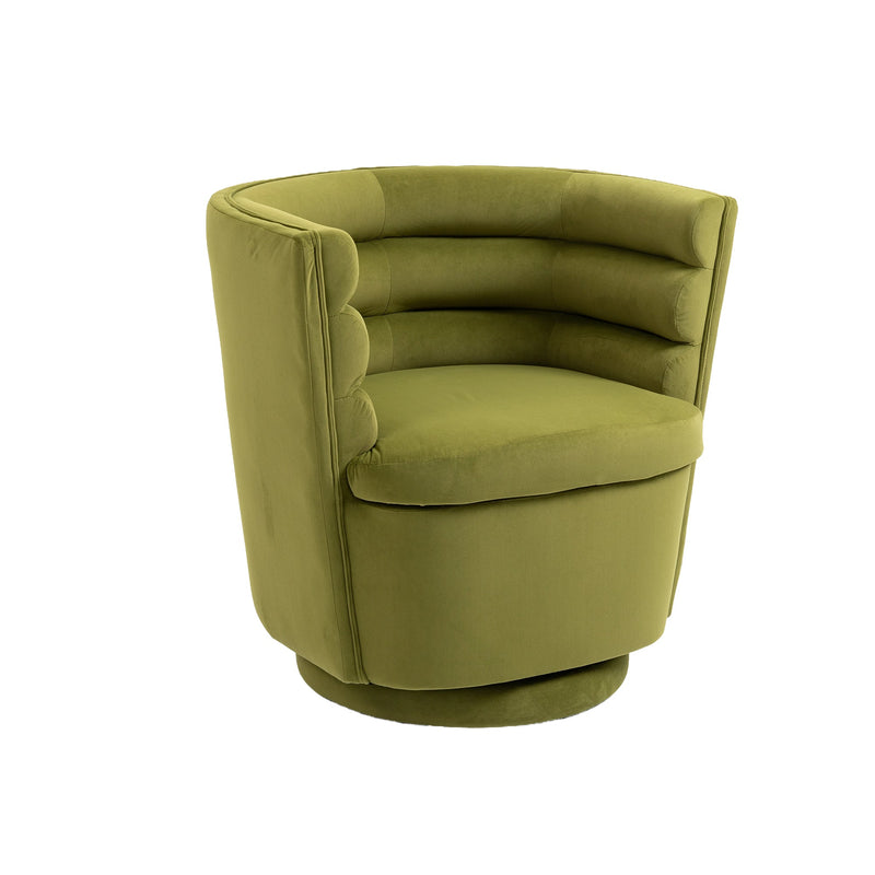 Swivel Barrel Chair, Comfy Round Accent Chair with storage for Living Room, 360 Degree Swivel Barrel Club Chair, Leisure Arm Chair for Nursery, Hotel, Bedroom, Office