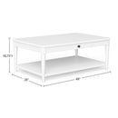 Cocktail Table With Two Storage Drawers And Casters by Unique Piece Furniture