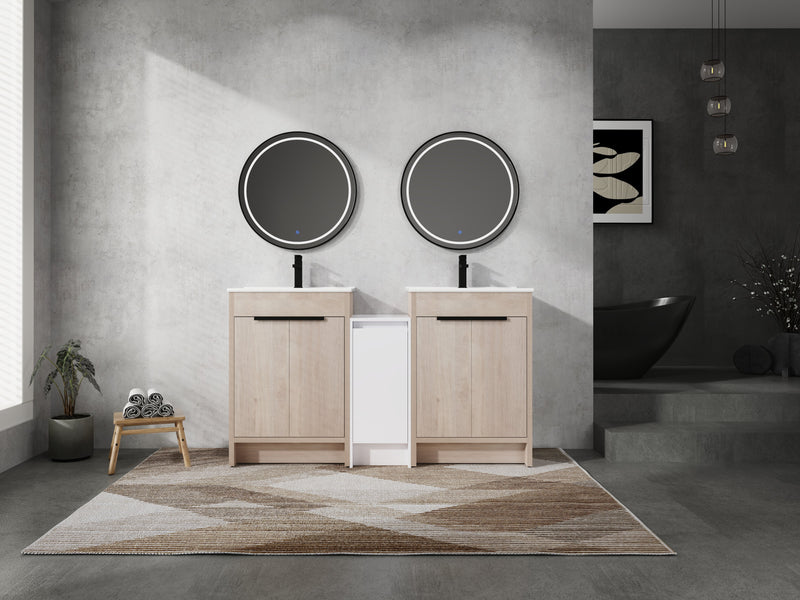 60 Inch Freestanding Bathroom Vanity with Ceramic Sink, photo 2 of 10
