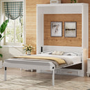 Full Size Murphy Bed With 2 Drawers - Beige by Unique Piece Furniture