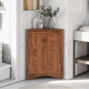 Triangle Bathroom Storage Cabinet With Adjustable Shelves, Freestanding Floor Cabinet For Home Kitchen by Unique Piece Furniture