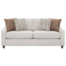 Christine Upholstered Sloped Arm Sofa Beige