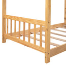 House Platform Bed With Headboard And Footboard, Roof Design by HouseOfZazla