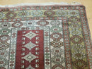 4' X 8' Antique Handmade Turkish Melas Oushak Wool Rug