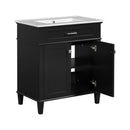 Bathroom Vanity With Ceramic Basin, Soft Close Door And Adjustable Shelves by HouseOfZazla