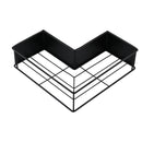 2-Pack Drill-Free Adhesive Corner Shower Caddy Organizer
