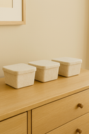 The Sculpted Bin - Petite with Lid | Set of 3 by SortJoy