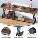 Extra Long Console Table For Living Room - Rustic Brown by HouseOfZazla