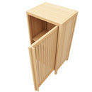 Bamboo Freestanding Storage Cabinet With Door And Shelf For Bathroom, Living Room, Kitchen - Natural / Natural Wood by HouseOfZazla