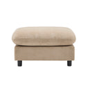 69 in. 3-Piece L Shaped Modular Sectional Sofa Couch with Ottoman