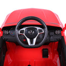 6V Licensed Mercedes Benz AMG Electric Vehicle, Kid Ride on Car with Parental Remote Control, MP3 Player Headlights Opening Doors for Children 3-8, Red