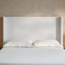 Hosford - Minimalist Upholstered Wingback Bed by HouseOfZazla