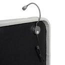 Queen Size Upholstered Platform Bed With 2 Reading Lights - White by HouseOfZazla