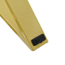 7-Piece Modern Dining Table Set, Rectangular Marble Texture Kitchen Table and 6 PU leather Chairs with X-Shaped Gold Steel Pipe Legs for Dining Room (White)