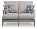 Cove Beach - Loveseat With Cushion - Gray by Unique Piece Furniture