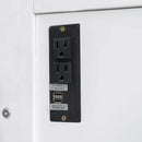 Murphy Bed With Desk, LED Lights & USB Charging Station