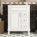 Bathroom Vanity With Sink, Compact Cabinet & 2 Drawers And Adjustable Shelf by HouseOfZazla