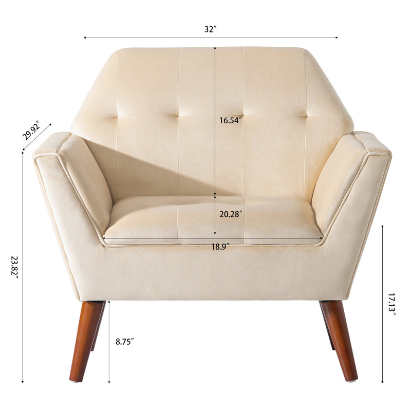 32" Wide Tufted Armchair