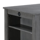 Graham - Small Space Counter Height Dining Table With USB Charging Ports And Shelves by HouseOfZazla