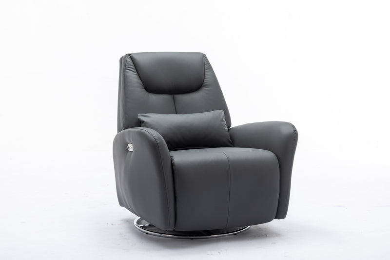 4 Modes Of Intelligent Voice Control,Atmosphere Lamp,Bluetooth Music Player,USB Ports,Back And Forth Swing, 270 Degree Swivel Power Recliner