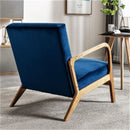 Classic Mid-Century Modern Accent Chairs, Open Framed Armchair With Cushioning by Unique Piece Furniture