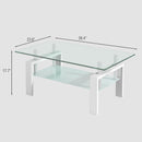 Tempered Glass Table With Storage by HouseOfZazla