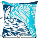 Leaf Vein Outdoor & Indoor Pillow - Indigo by Unique Piece Furniture