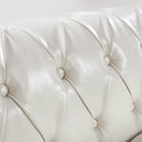 84.65" Rolled Arm Chesterfield 3 Seater Sofa