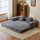 Convertible Floor Sofa Bed With Pillow Back Support Armrest by HouseOfZazla