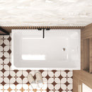 Freestanding Bathtub With Drain, Rectangular Shape by HouseOfZazla