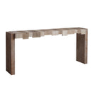 Modern Rustic Table With Sculpted Block Design by HouseOfZazla