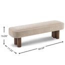 Chic Indoor Upholstered Dining Bench by HouseOfZazla